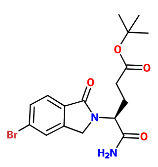 (image for) MC085533 tert-Butyl (S)-5-amino-4-(5-bromo-1-oxoisoindolin-2-yl)-5-oxopentanoate